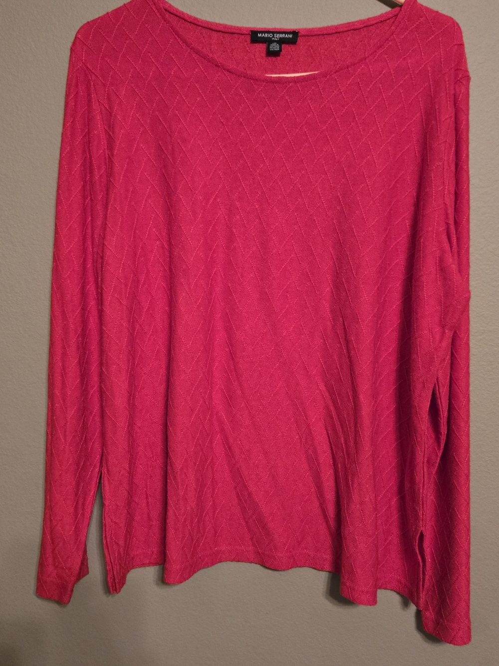 Mario Serrani Bright Red Long Sleeve Sweater